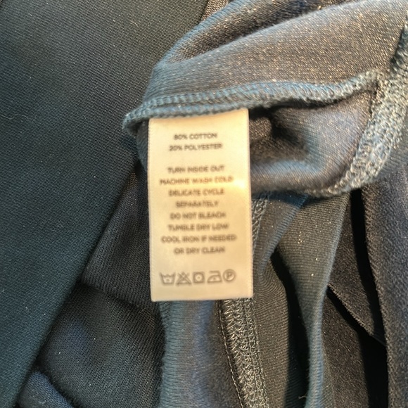 Size small Lilla P 80s-style blue velour sweater dress - Picture 4 of 4